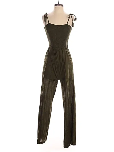 Pre-owned Express Jumpsuit In Green