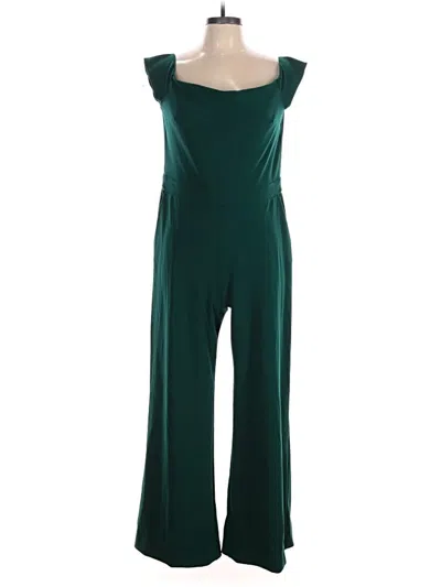 Pre-owned Express Jumpsuit In Green