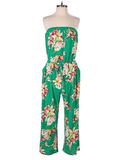 Pre-owned Express Jumpsuit In Green