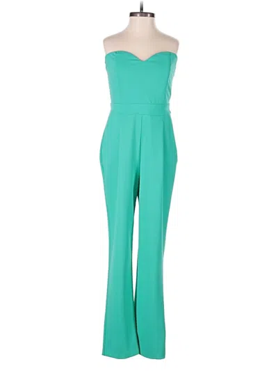 Pre-owned Express Jumpsuit In Green