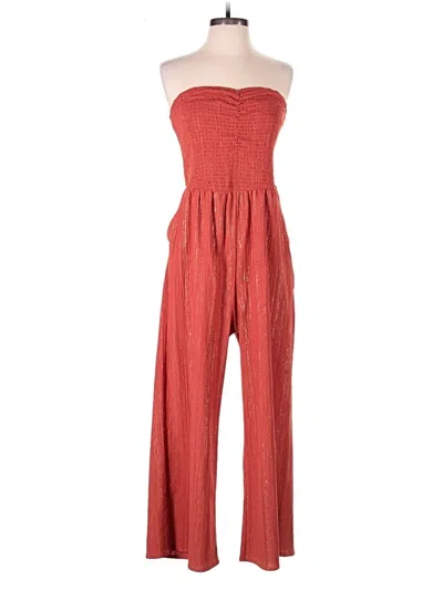 Pre-owned Express Jumpsuit In Red