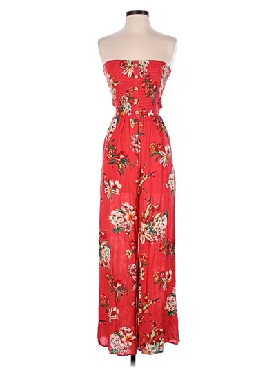 Pre-owned Express Jumpsuit In Red