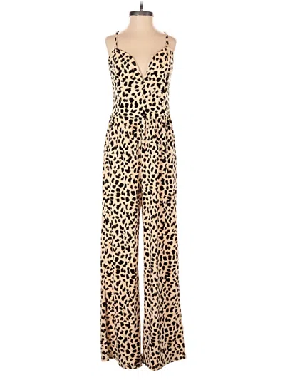 Pre-owned Express Jumpsuit In Tan