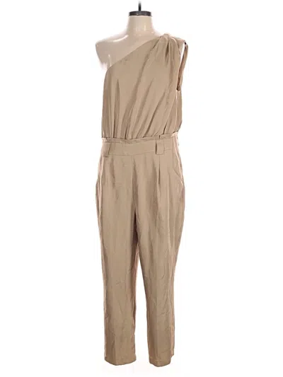 Pre-owned Express Jumpsuit In Tan