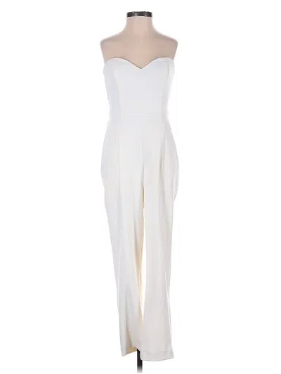 Pre-owned Express Jumpsuit In White