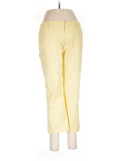 Pre-owned Express Khaki Pant In Yellow