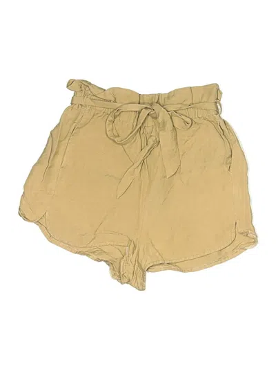 Pre-owned Express Khaki Shorts In Gold