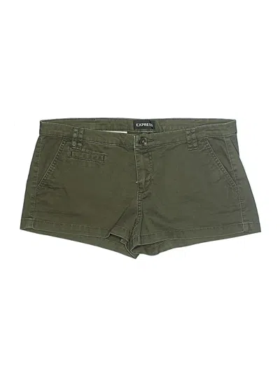 Pre-owned Express Khaki Shorts In Green