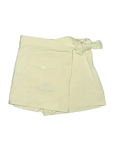 Pre-owned Express Khaki Shorts In White