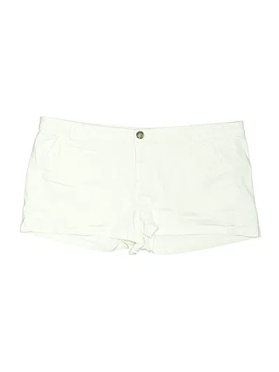 Pre-owned Express Khaki Shorts In White