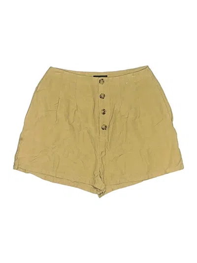 Pre-owned Express Khaki Shorts In Yellow
