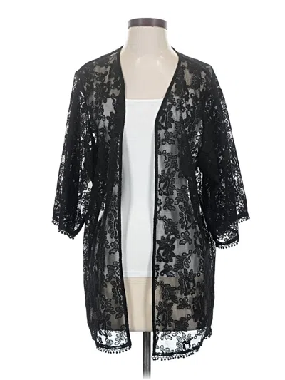 Pre-owned Express Kimono In Black