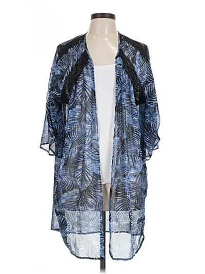 Pre-owned Express Kimono In Blue