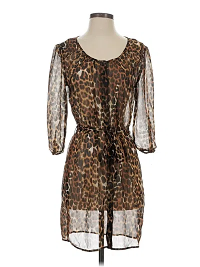 Pre-owned Express Kimono In Brown