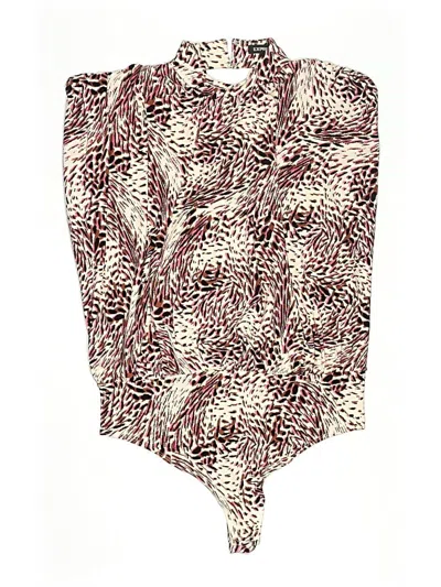 Pre-owned Express Kimono In Burgundy