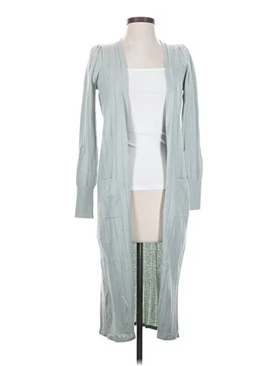 Pre-owned Express Kimono In Gray