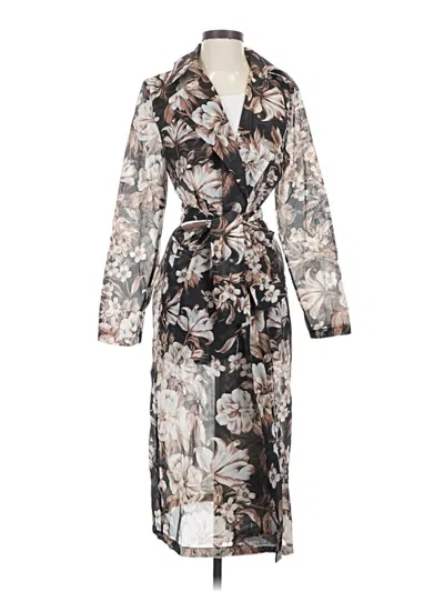 Pre-owned Express Kimono In Gray