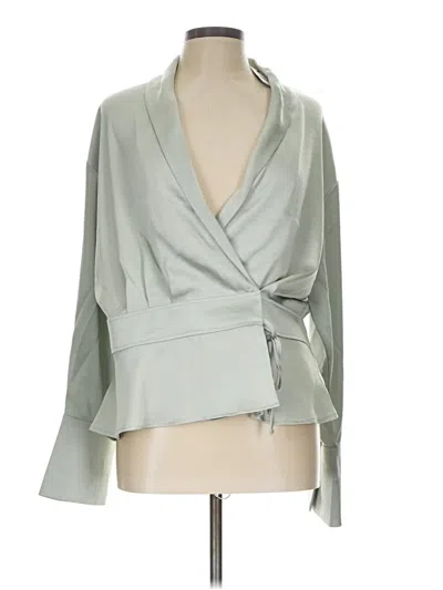 Pre-owned Express Kimono In Green