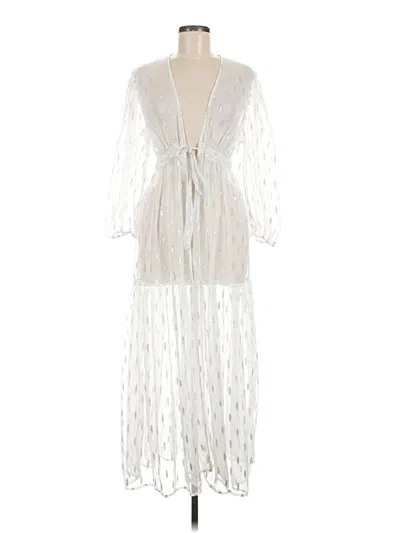 Pre-owned Express Kimono In Silver