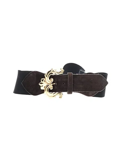 Pre-owned Express Leather Belt In Brown