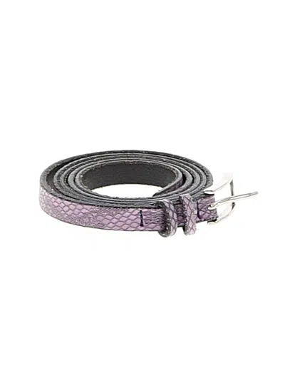 Pre-owned Express Leather Belt In Purple