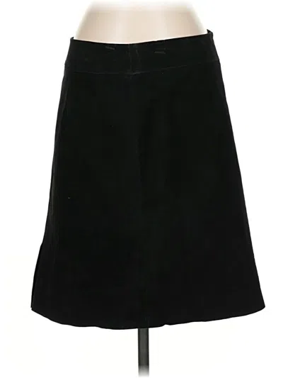 Pre-owned Express Leather Skirt In Black