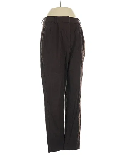 Pre-owned Express Linen Pants In Brown