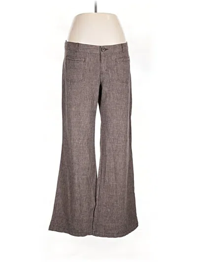 Pre-owned Express Linen Pants In Brown