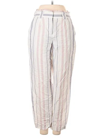 Pre-owned Express Linen Pants In White