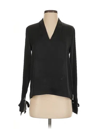 Pre-owned Express Long Sleeve Blouse In Black