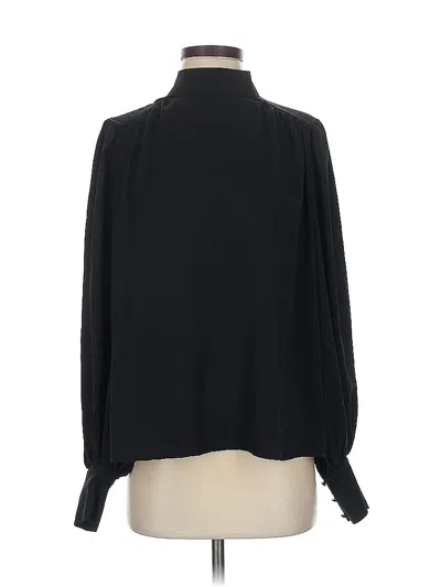 Pre-owned Express Long Sleeve Blouse In Black