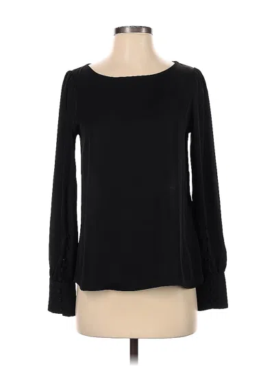 Pre-owned Express Long Sleeve Blouse In Black