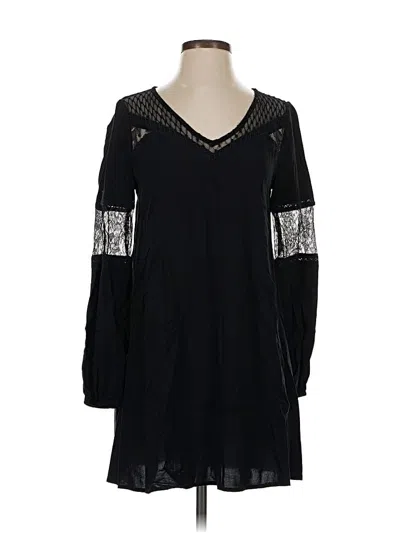 Pre-owned Express Long Sleeve Blouse In Black