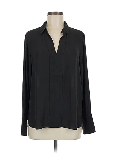 Pre-owned Express Long Sleeve Blouse In Black