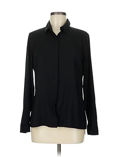 Pre-owned Express Long Sleeve Blouse In Black