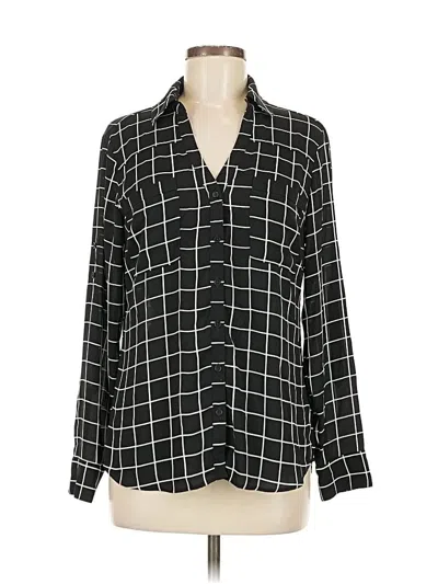 Pre-owned Express Long Sleeve Blouse In Black