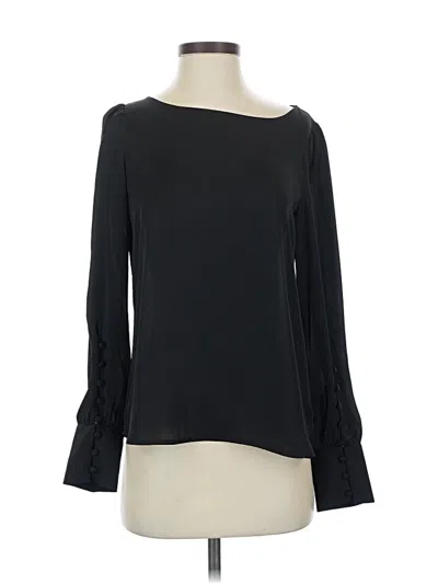 Pre-owned Express Long Sleeve Blouse In Black