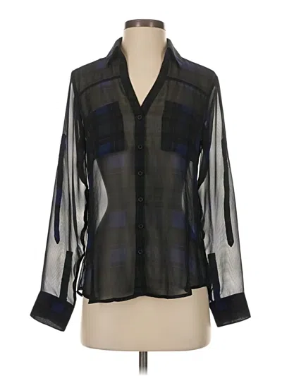 Pre-owned Express Long Sleeve Blouse In Black