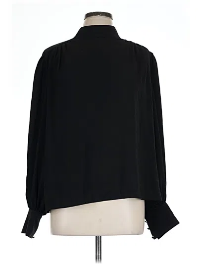 Pre-owned Express Long Sleeve Blouse In Black