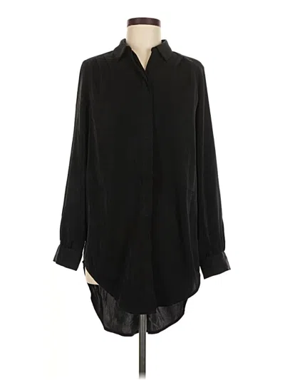 Pre-owned Express Long Sleeve Blouse In Black