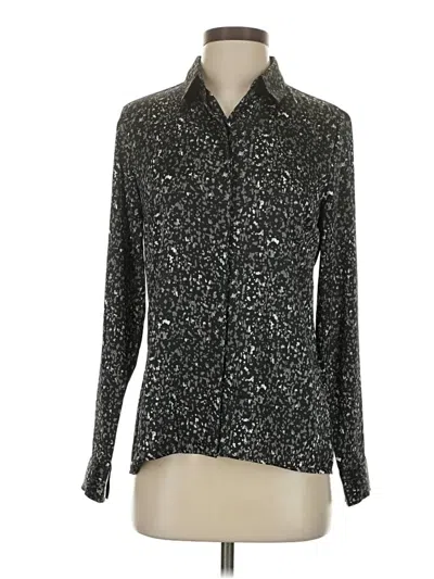 Pre-owned Express Long Sleeve Blouse In Black