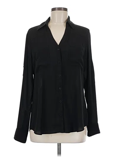 Pre-owned Express Long Sleeve Blouse In Black