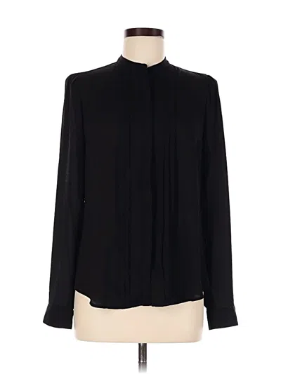 Pre-owned Express Long Sleeve Blouse In Black