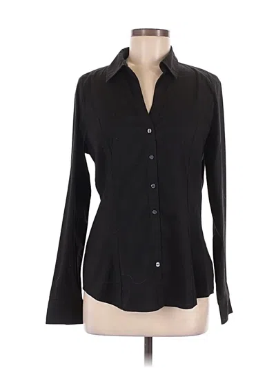 Pre-owned Express Long Sleeve Blouse In Black