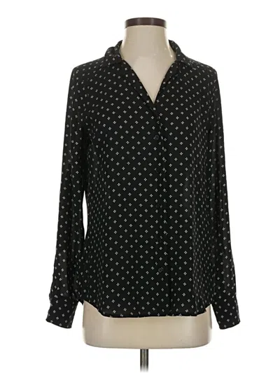 Pre-owned Express Long Sleeve Blouse In Black