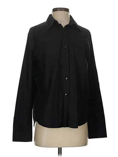 Pre-owned Express Long Sleeve Blouse In Black