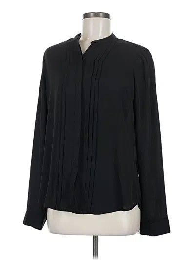 Pre-owned Express Long Sleeve Blouse In Black