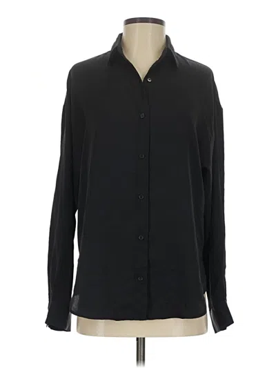 Pre-owned Express Long Sleeve Blouse In Black