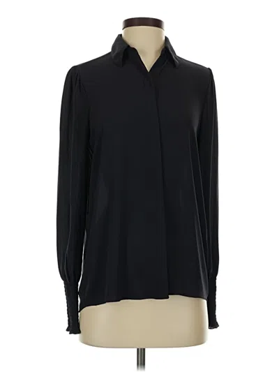 Pre-owned Express Long Sleeve Blouse In Black