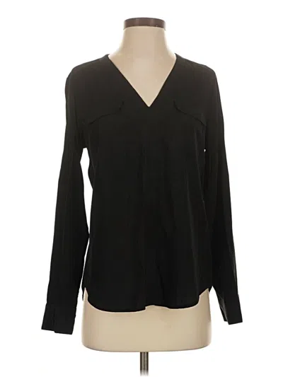Pre-owned Express Long Sleeve Blouse In Black